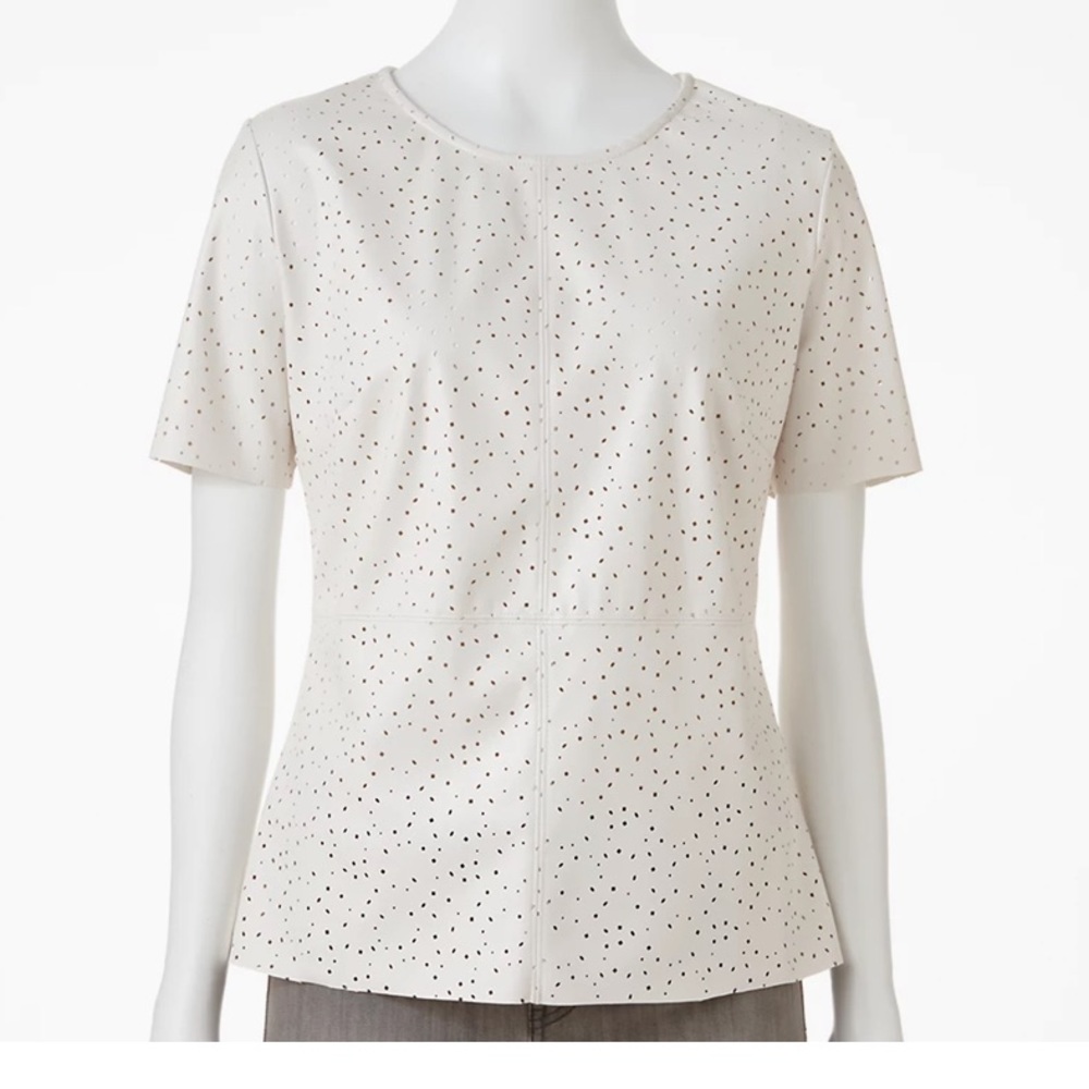 ⭐️🎉3 items for $30 🎉 Apt. 9 Media perforated top faux-leather front S